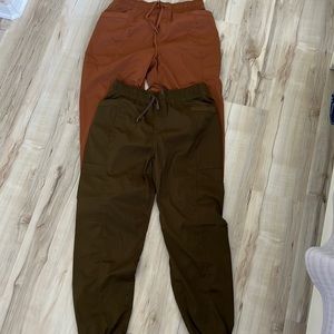 Lot of 2 pairs of Eddie Bauer joggers! Love these colors! Never worn! Size M.